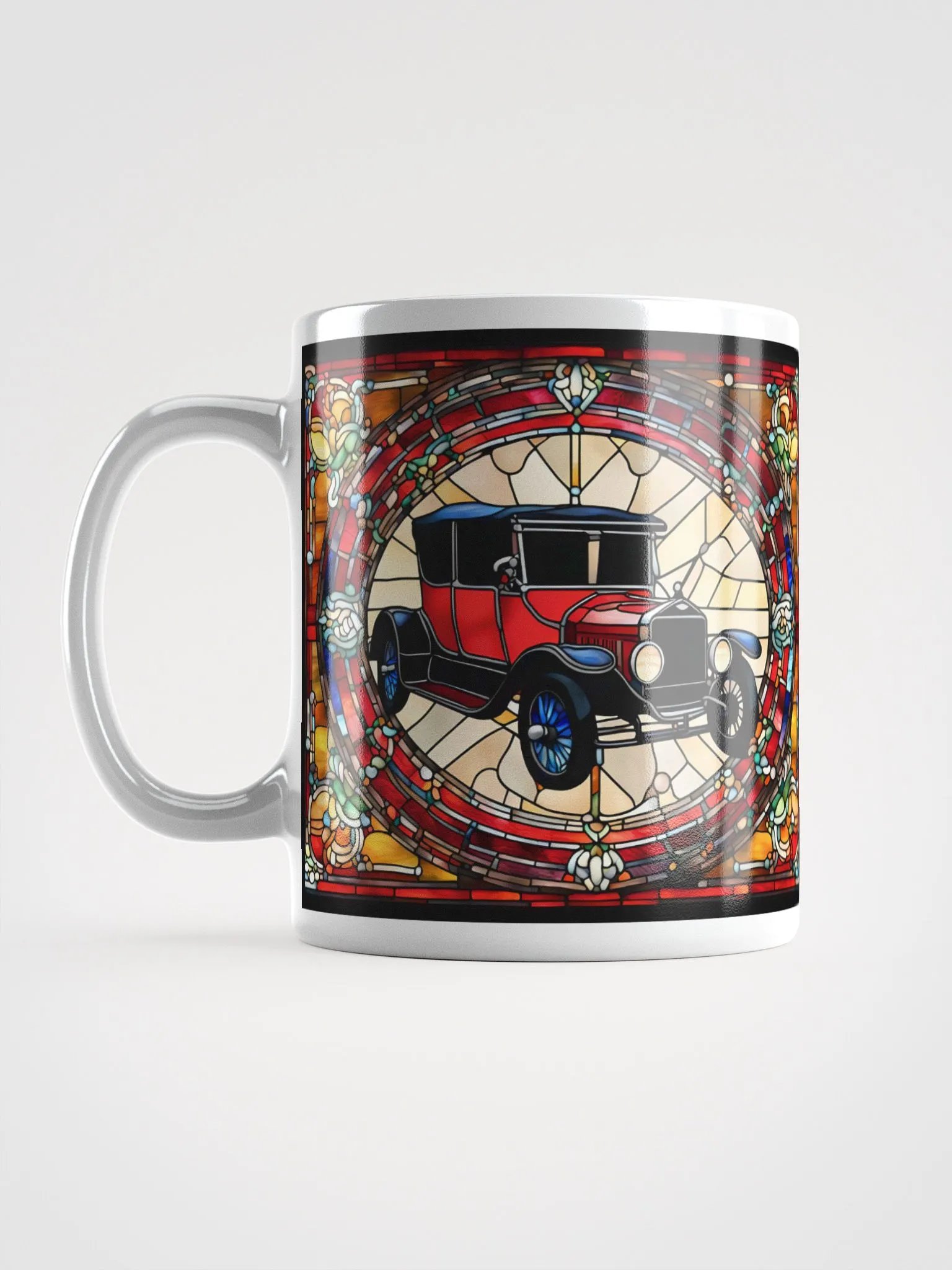 #004 Candy Apple Model-T Stained Glass Mug product image (6)