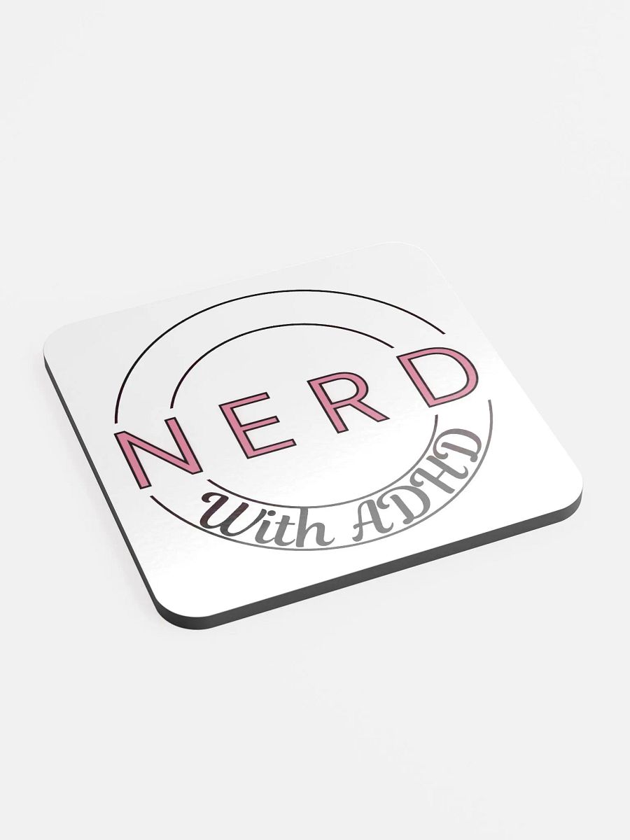 NerdWithADHD - Gloss Cork Coaster product image (2)