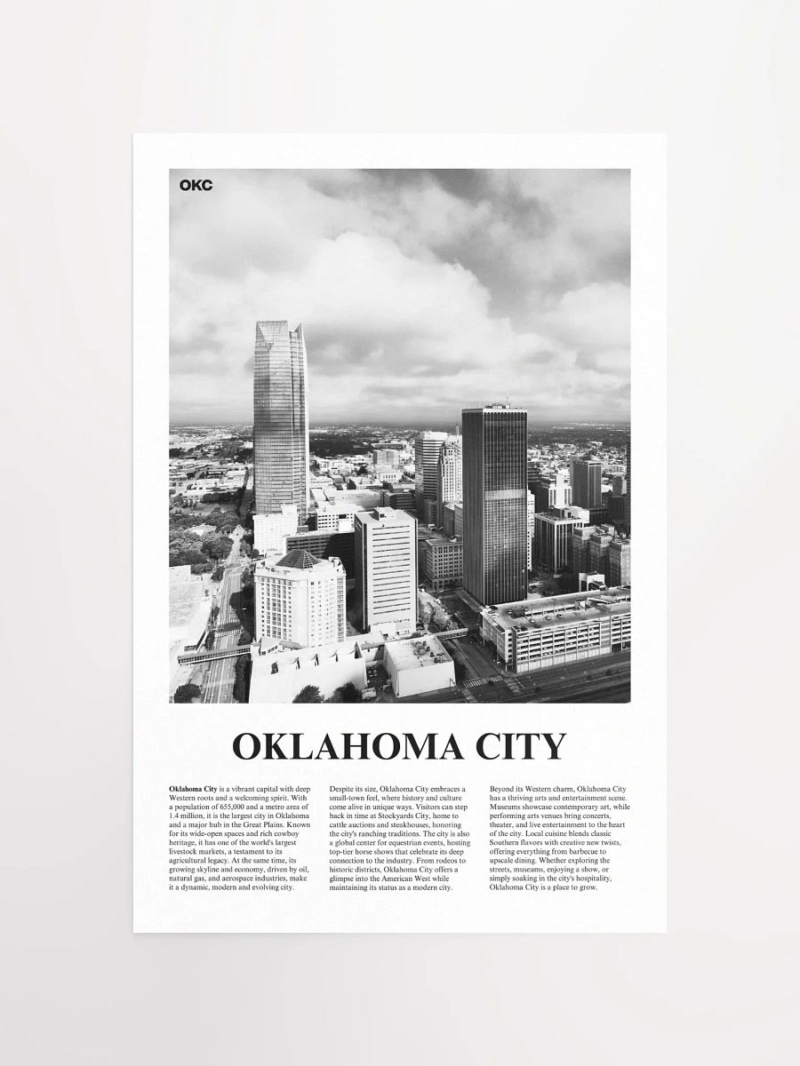 Oklahoma City 01 Newspaper Poster product image (5)