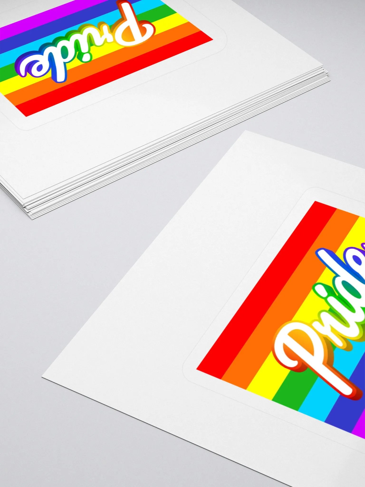 Pride Rainbow Kiss Cut Stickers product image (4)