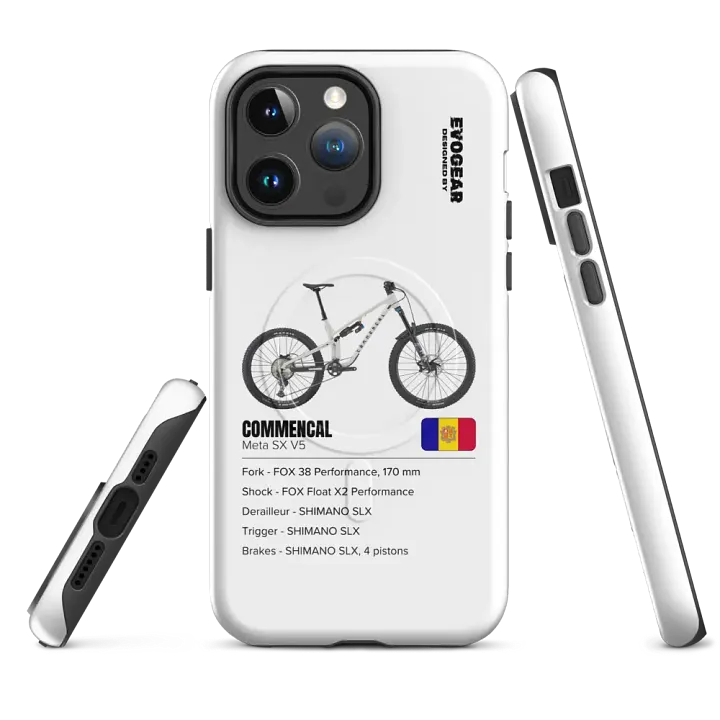 White Commencal Meta SX V5 iPhone MagSafe Case 2.0 product image (4)