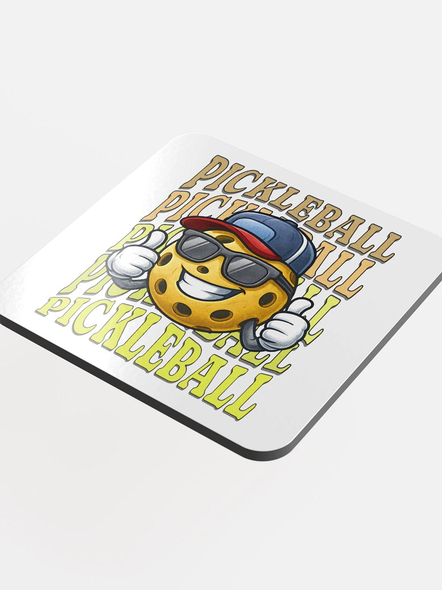 Thumbs Up Pickleball Smiley Cork Coaster product image (1)