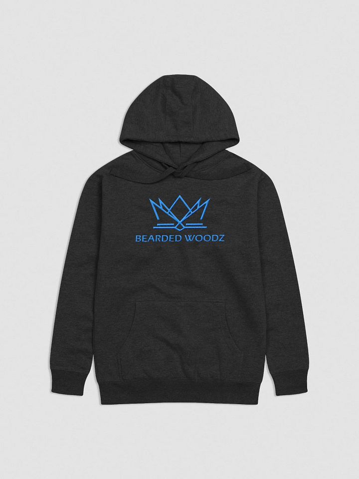 Women's Bearded Woodz Hoodie (Aqua/Teal Embroidery) product image (1)