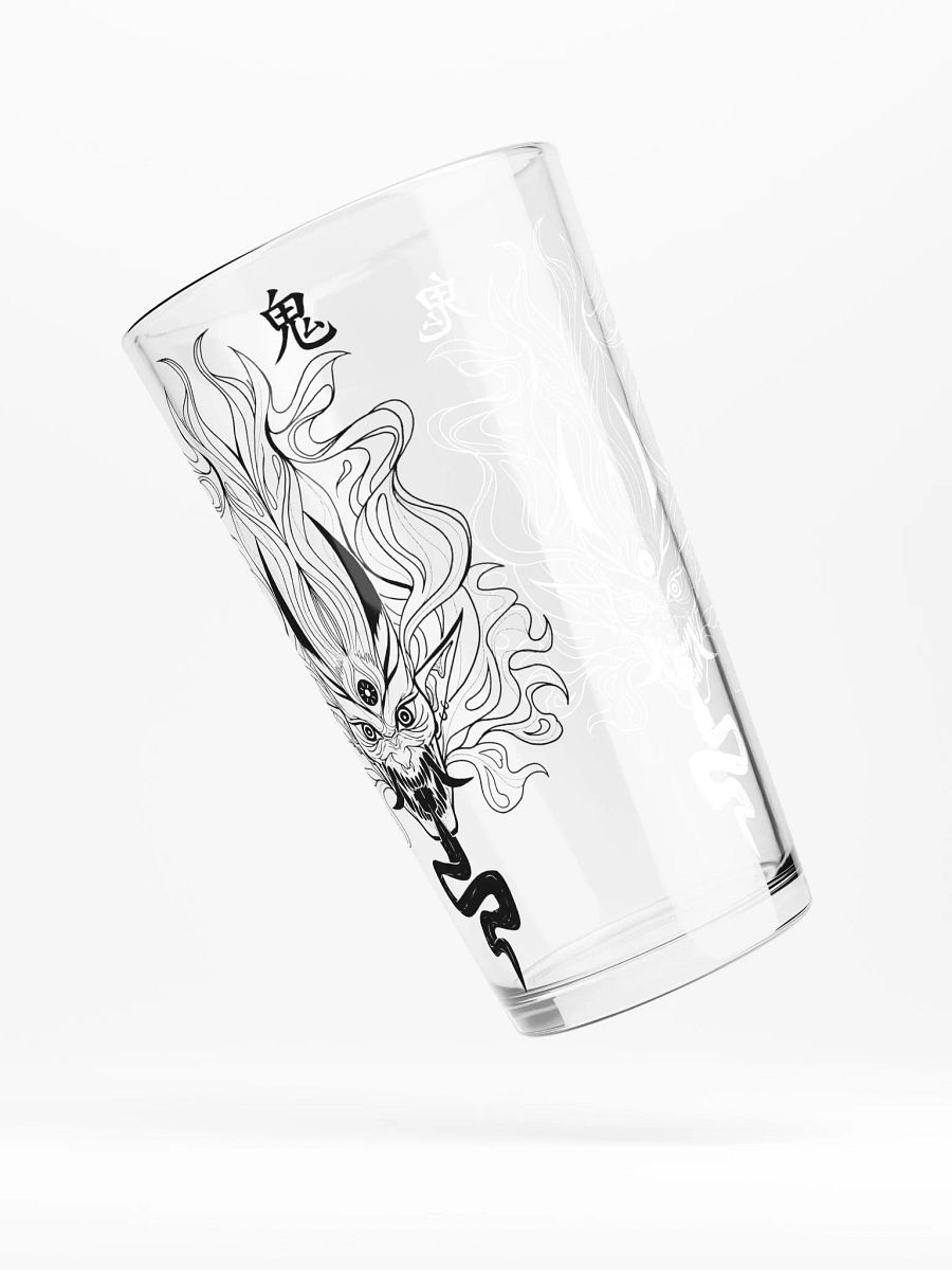 BLACK AND WHITE ONI | Drinking Glass product image (6)