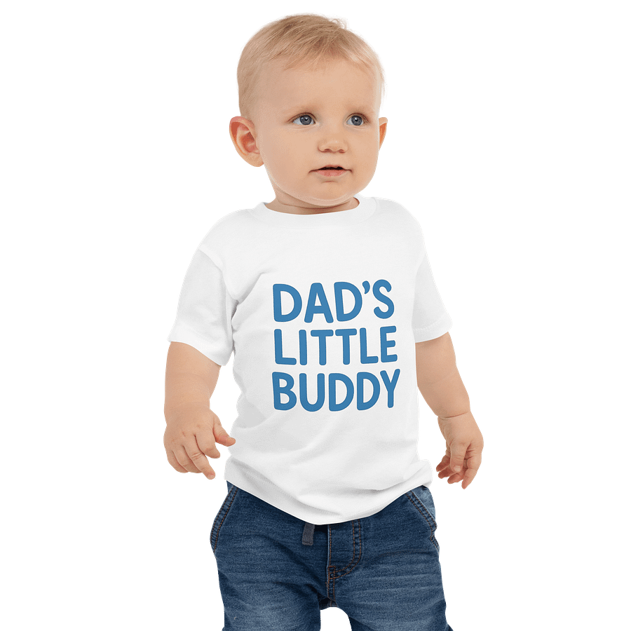 Dad's Little Buddy Baby Tee product image (1)