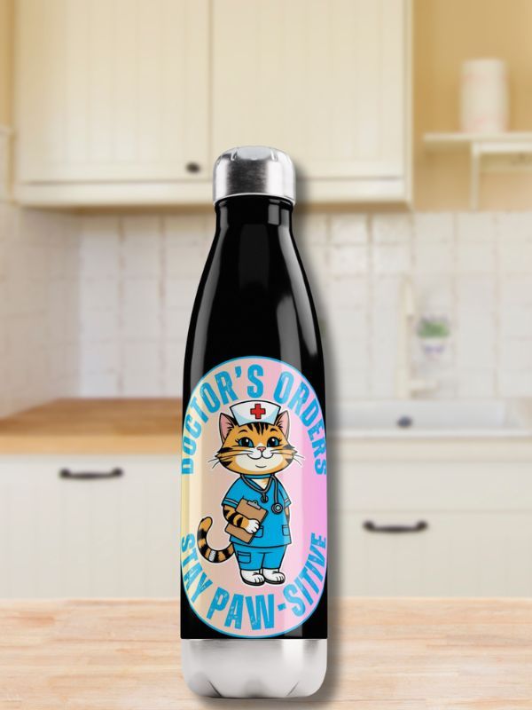 Doctor's Order Stay Paw-sitive Water Bottle product image (1)