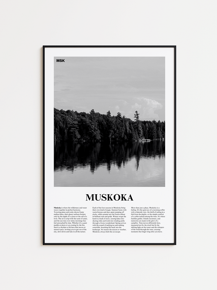 Muskoka 01 Newspaper Poster product image (1)