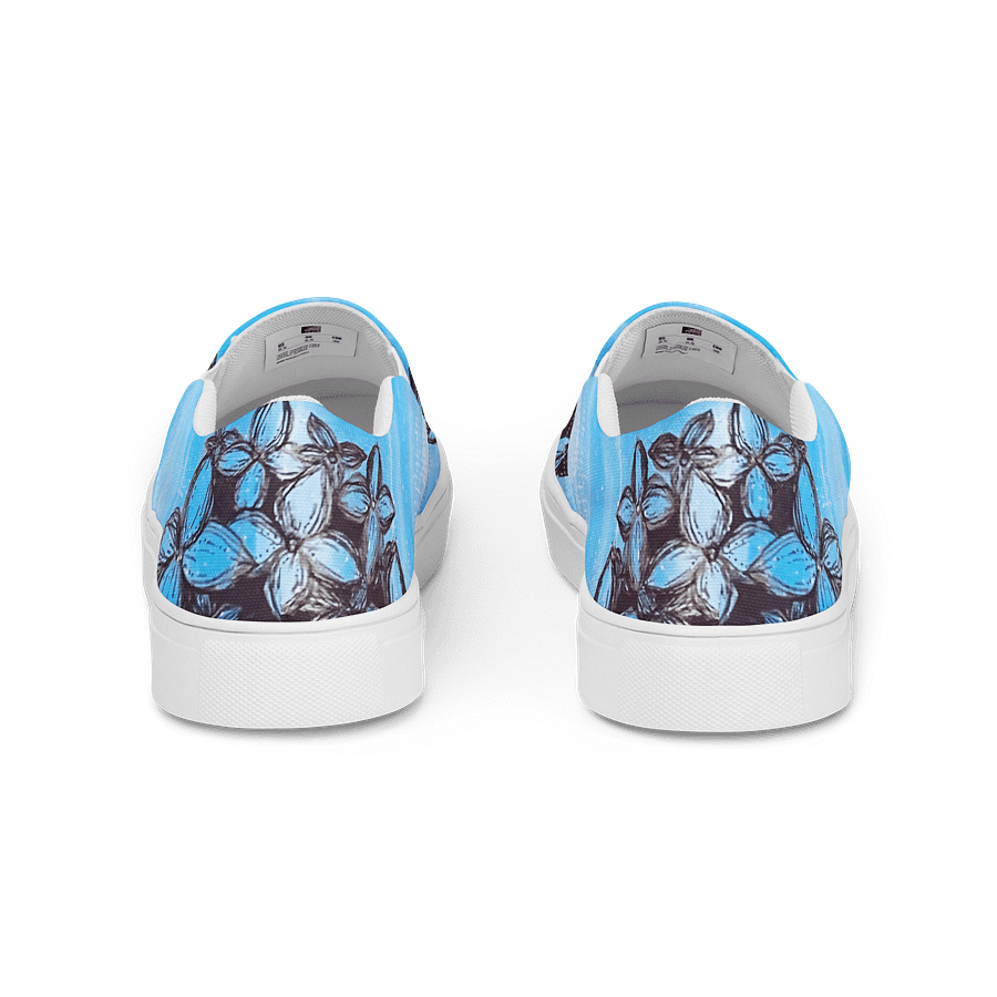 "Hydrangeas" Canvas Slip On Shoes (Women's) product image (4)