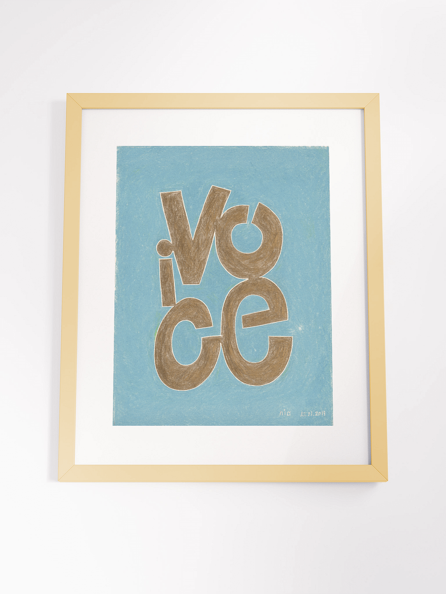 Voice 10.21.19 print framed product image (4)