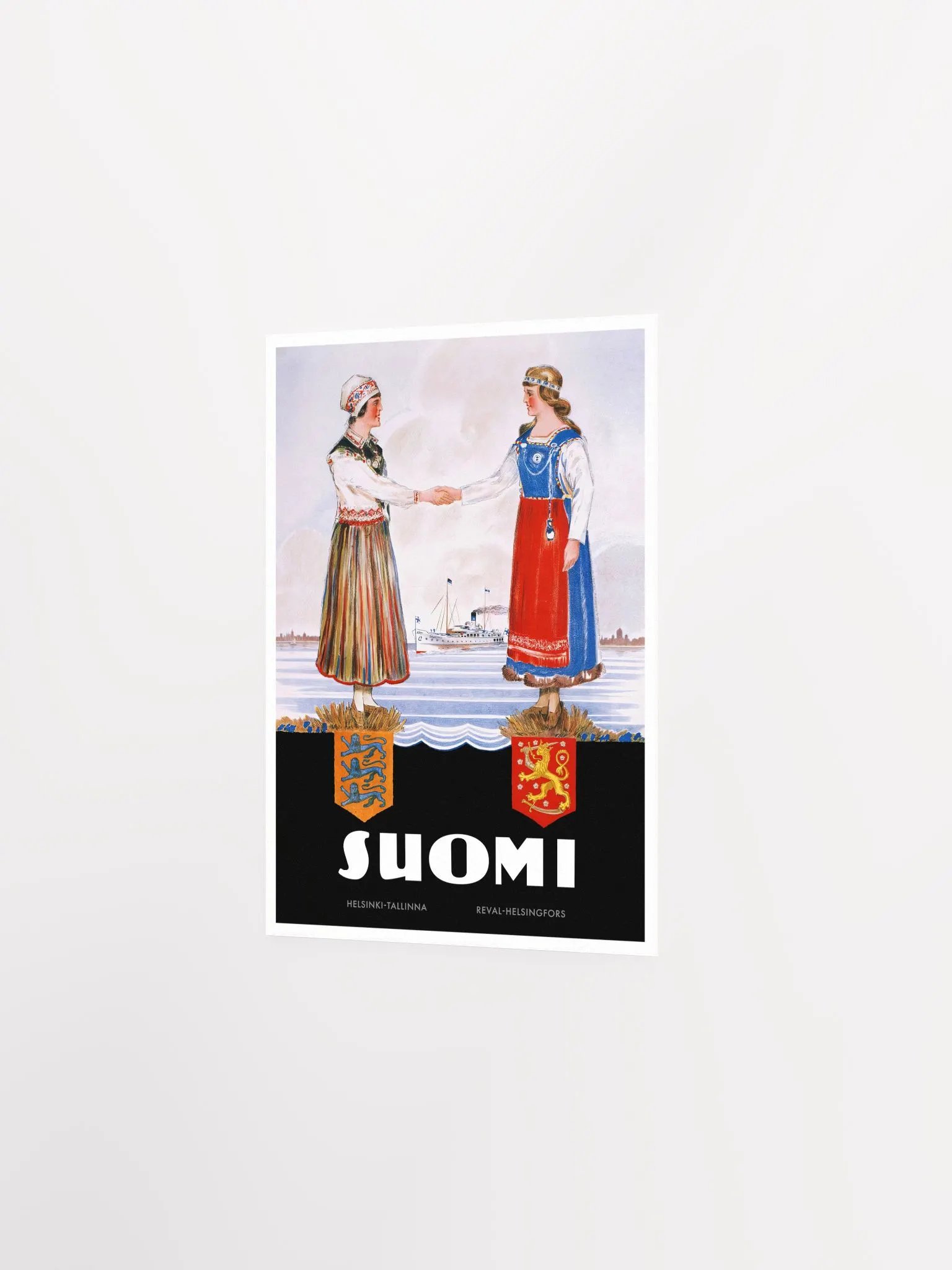 Estonia poster: Suomi. Finland - Estonia, 1920 — retro vintage travel poster, retro travel art, retro travel wall art product image (7)