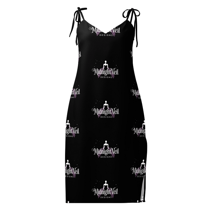 Midnight Veil Designs Slip Midi Chiffon Dress - Black (XS-2XL) product image (1)
