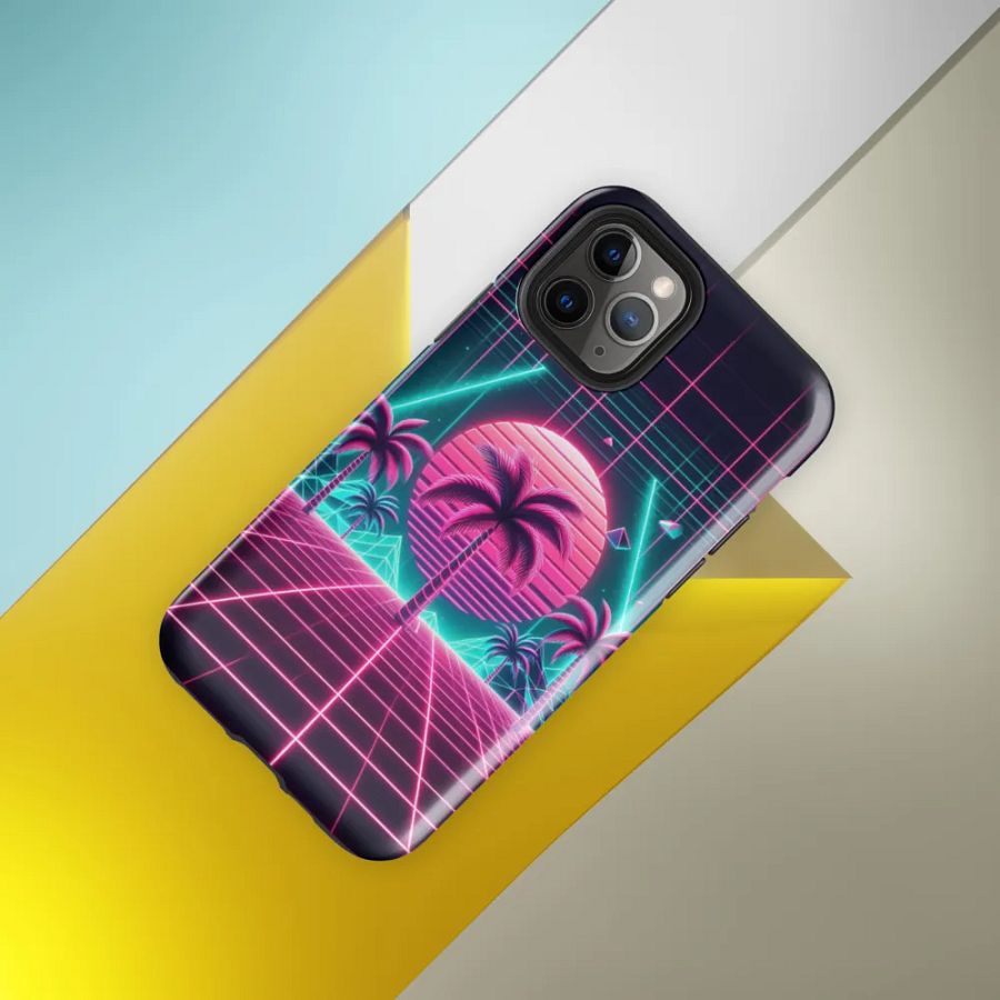 Neon Sunburst iPhone® Tough Case product image (59)