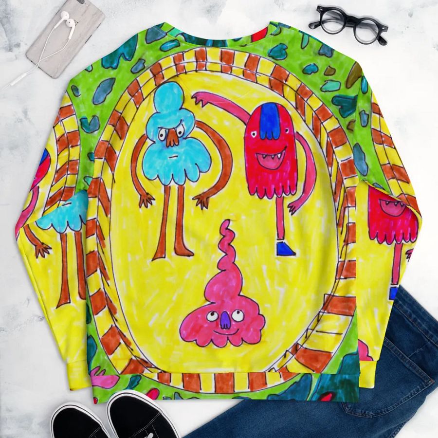 Abstract Doodle Folk Unisex Sweatshirt product image (12)