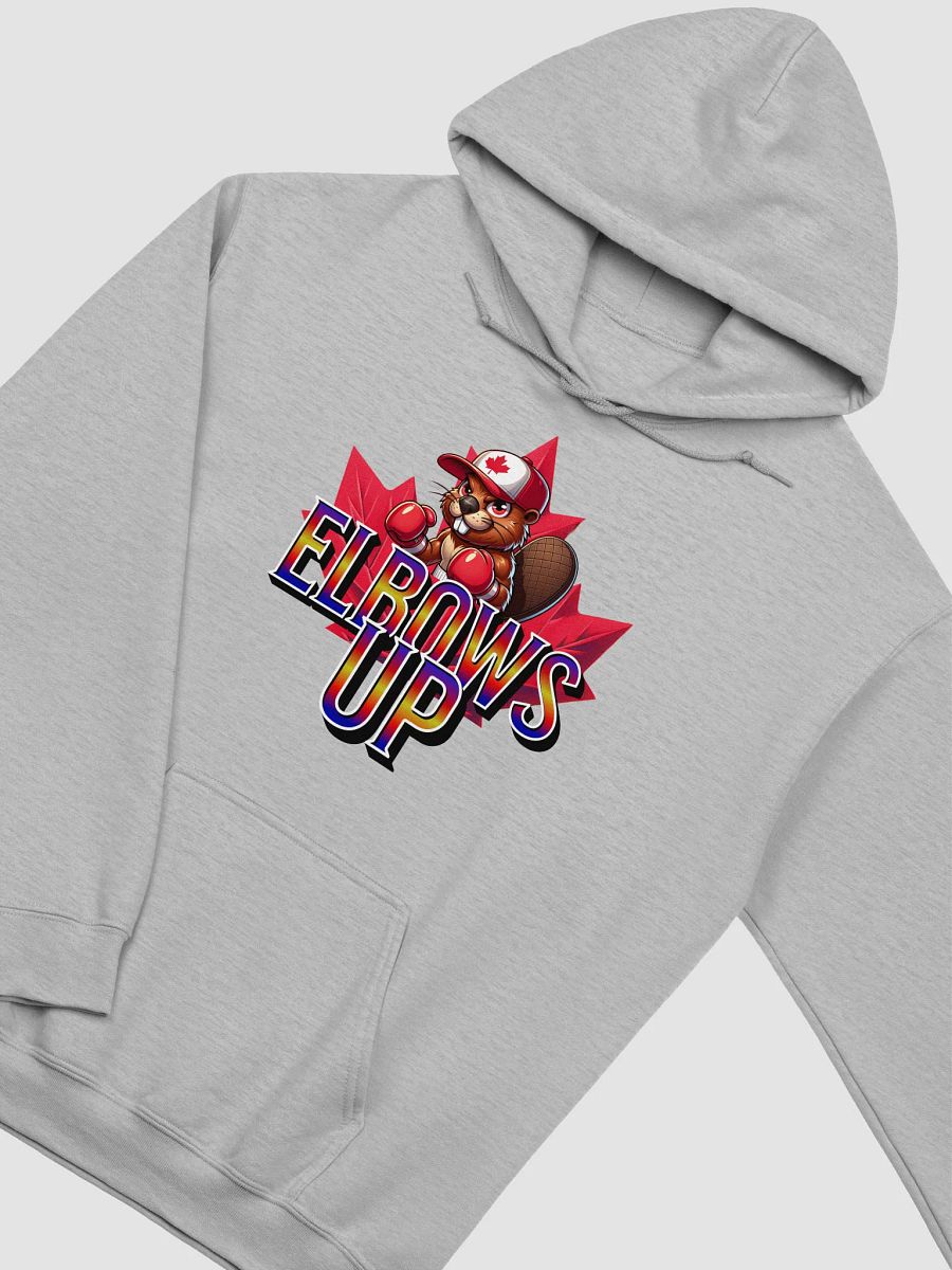 Elbows Up Maple Leaf Beaver Boxing Mauler Hoodie product image (2)