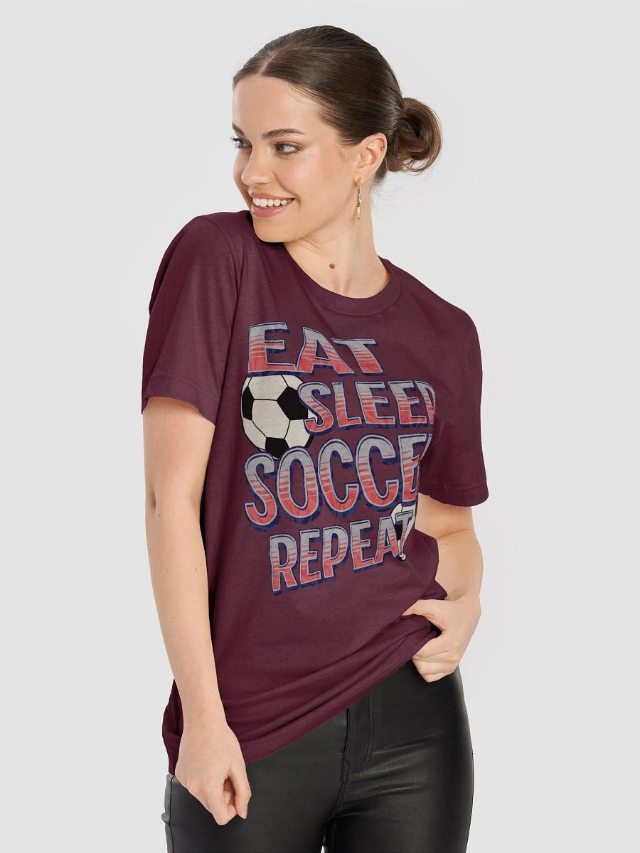 Eat Sleep Soccer Repeat Angle Obsession Unisex Tee product image (35)
