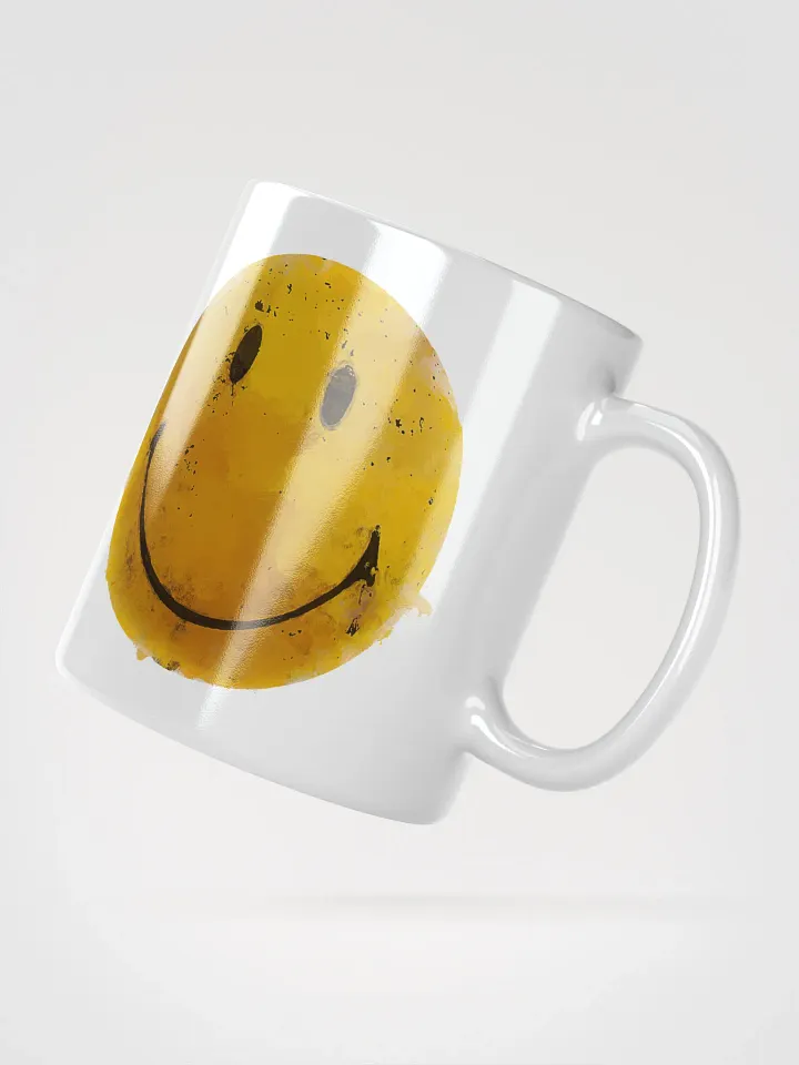 Cheerful Smiley Dog Toy White Glossy Mug product image (5)