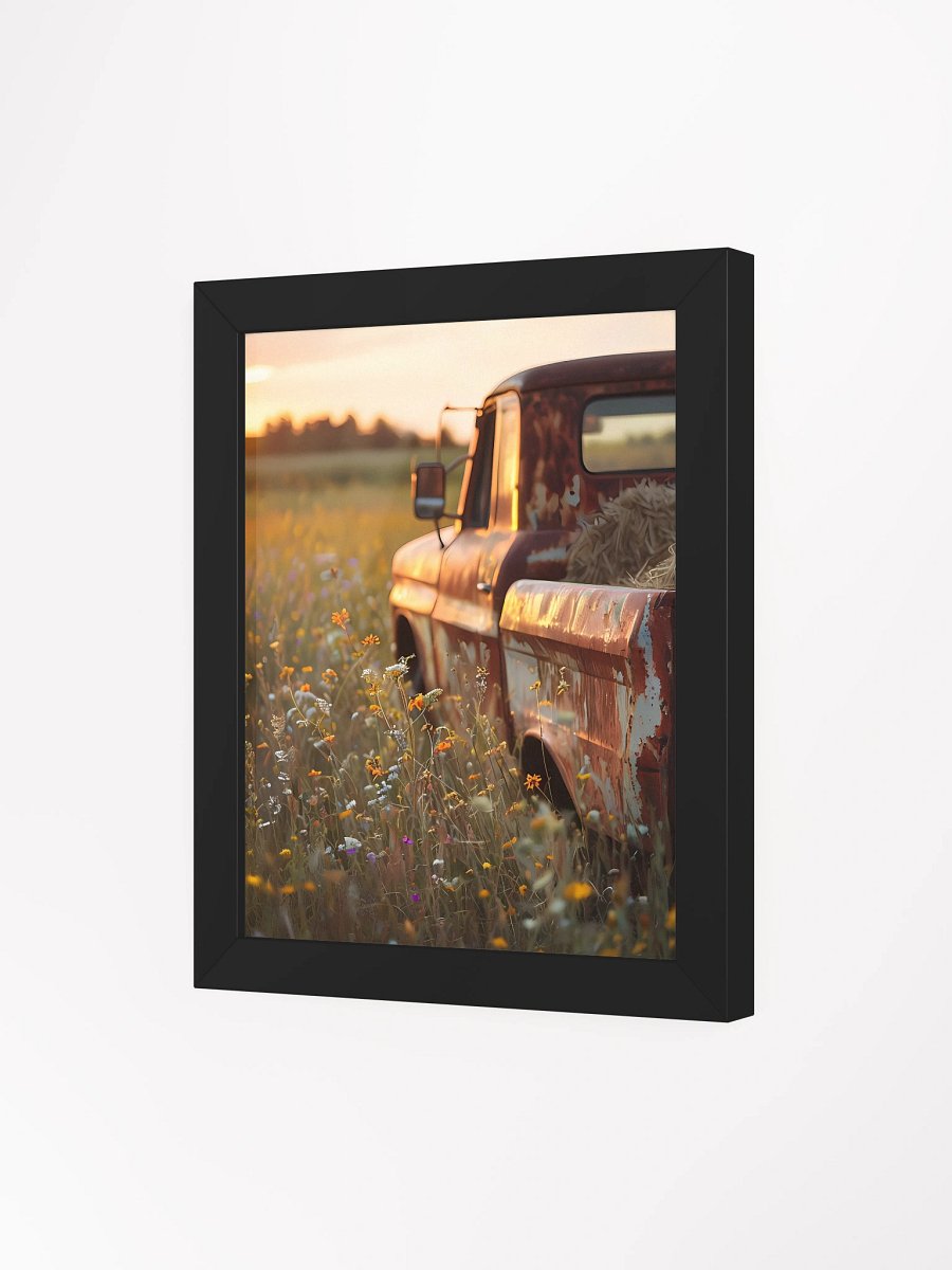 Golden Hour Rustic Truck Framed Poster product image (4)