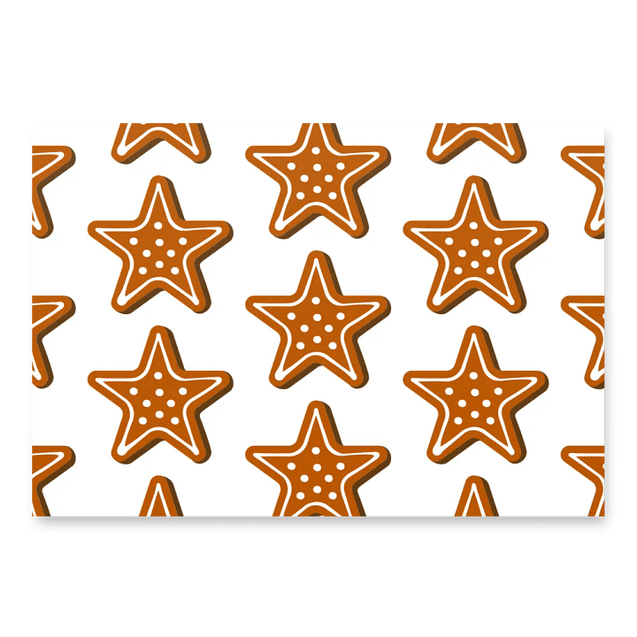 Gingerbread Star Wrapping Paper product image (1)