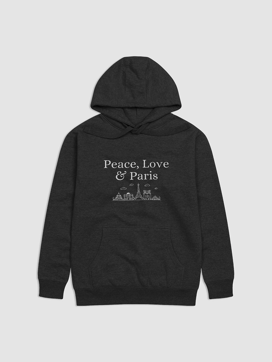 Peace, Love and Paris with Monuments Unisex Premium Hoodie product image (8)