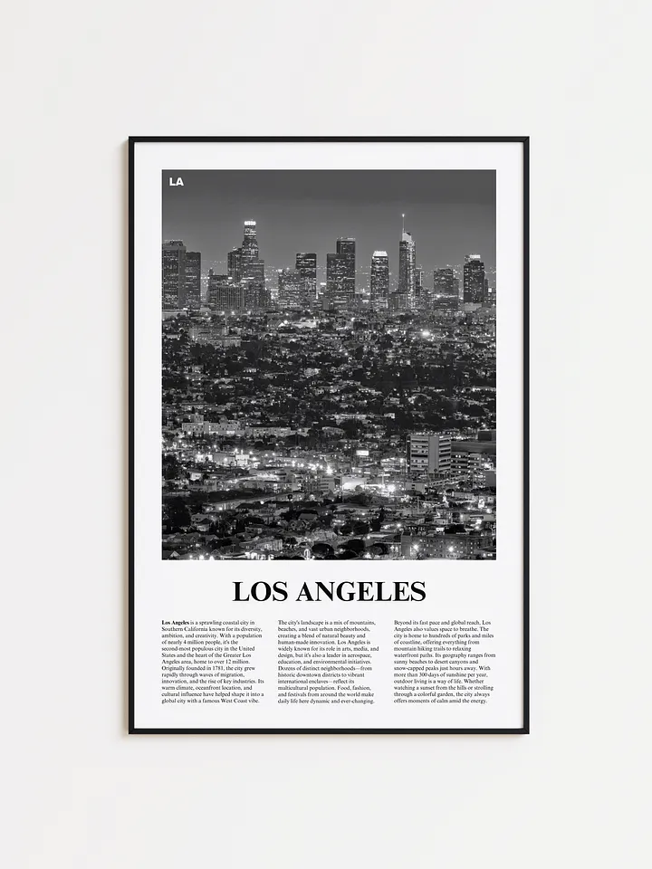 Los Angeles 01 Newspaper Poster product image (1)