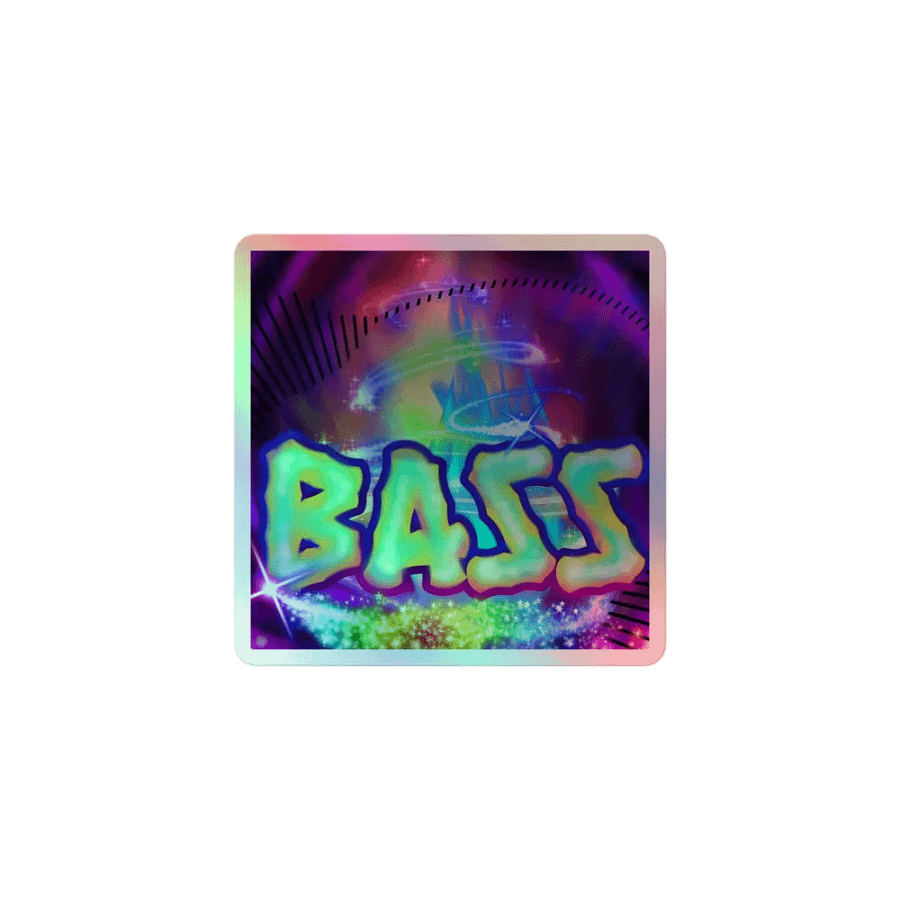 Hyper Bass Holographic Sticker product image (1)