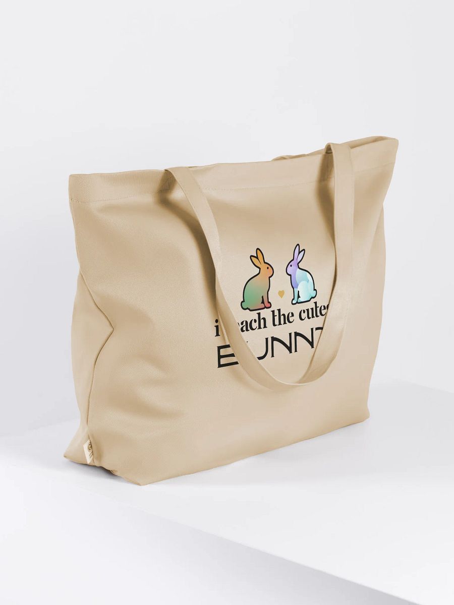 I Teach The Cutest Bunny, Teachers Eco Tote Bag - Cream product image (3)
