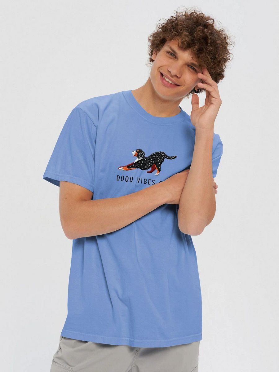Dood Vibes Only T-Shirt(Embroidered) of a Bernedoodle product image (6)