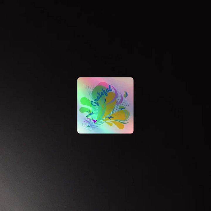 Sticker grateful water droplets design with humming birds product image (4)