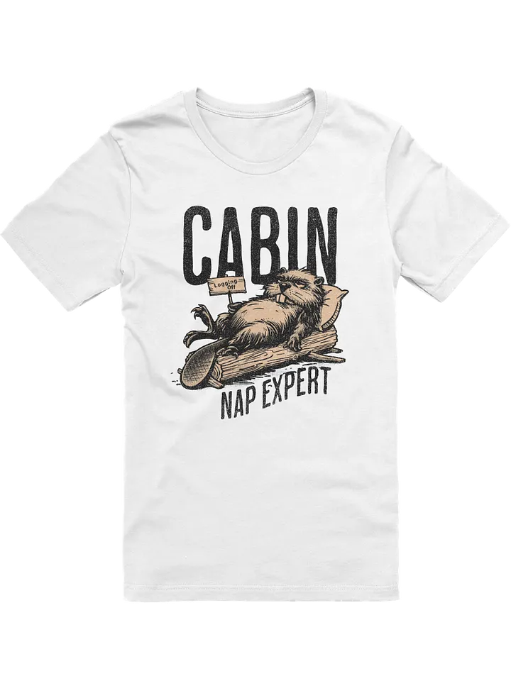 Funny Beaver Shirt – Cabin Nap Expert T-Shirt for Nature Lovers product image (2)