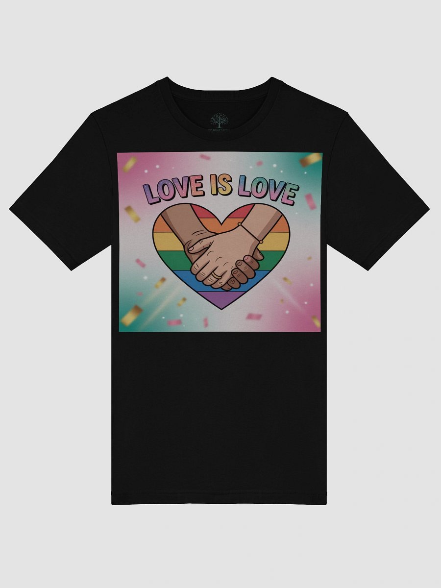 Unisex 'Love Is Love' Rainbow Heart Pride T-Shirt product image (48)