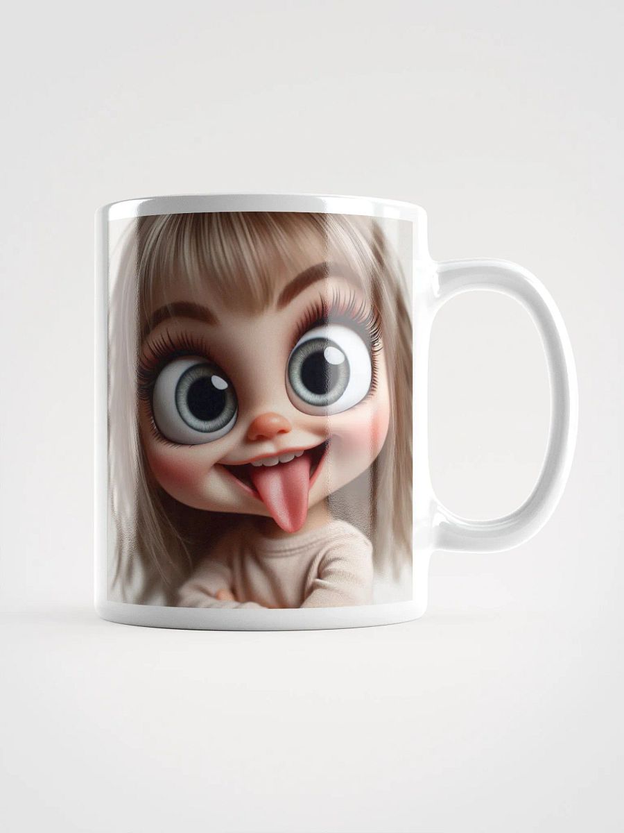 Rude Cheeky Smug Doll #Humorous Mug - White product image (1)