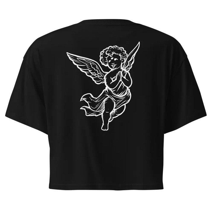 Synner Angel Crop Top (White Embroidery) product image (1)