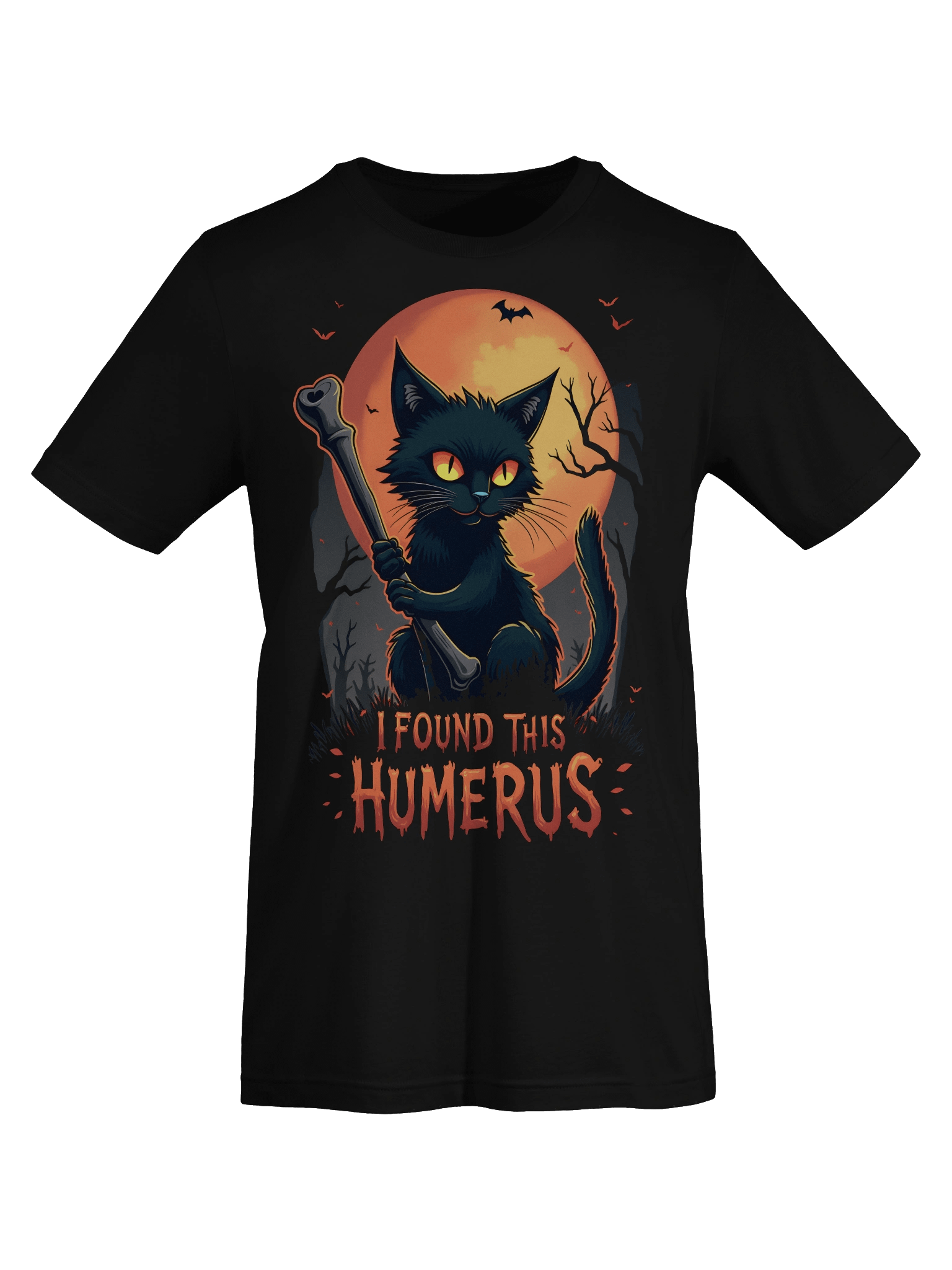 Humerus Halloween Cat T-Shirt product image (7)