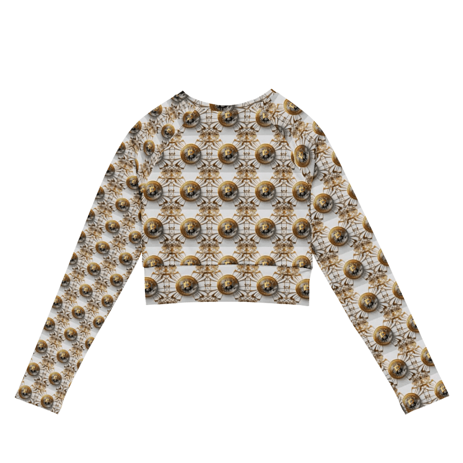 BTC Long Sleeve Crop Top white 1 product image (7)