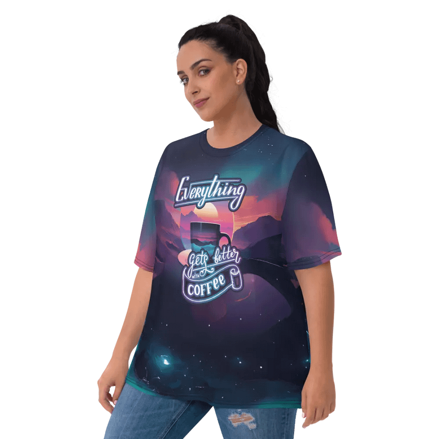 Everything Gets Better with Coffee All Over Print T-shirt product image (6)