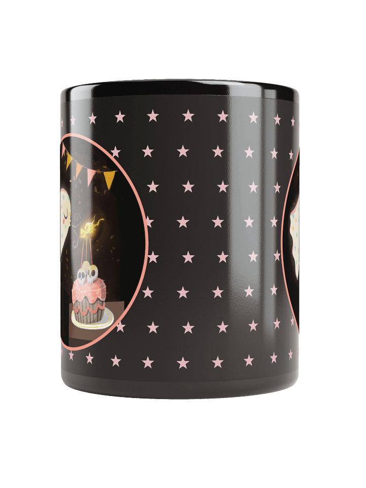 Little Ghost Birthday Cake - Black Ceramic Birthday Mug product image (2)
