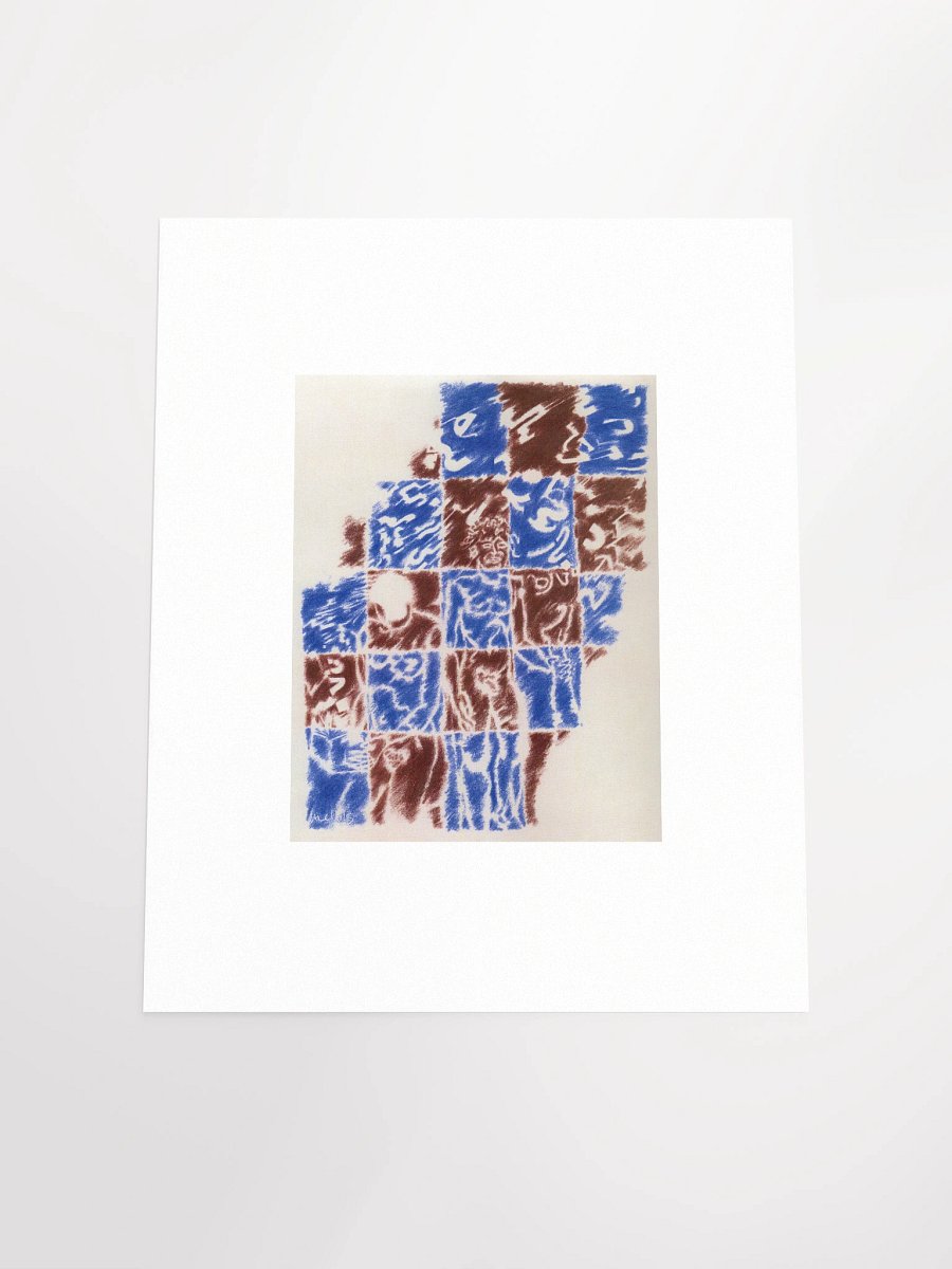 woman w/book/man w/leg circa '90 Print product image (4)