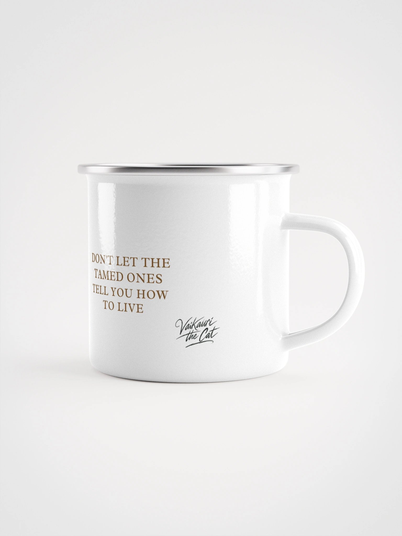 Vaikauri Cat Enamel Mug product image (1)