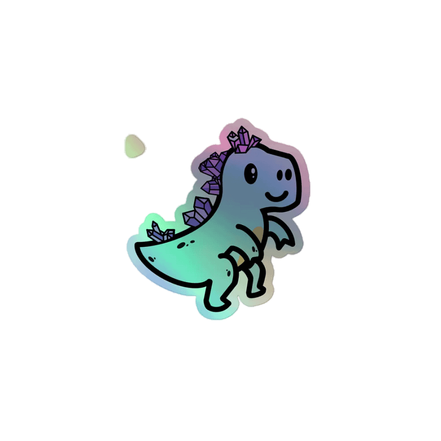 ItsMeHarp Dino Holo Sticker product image (1)