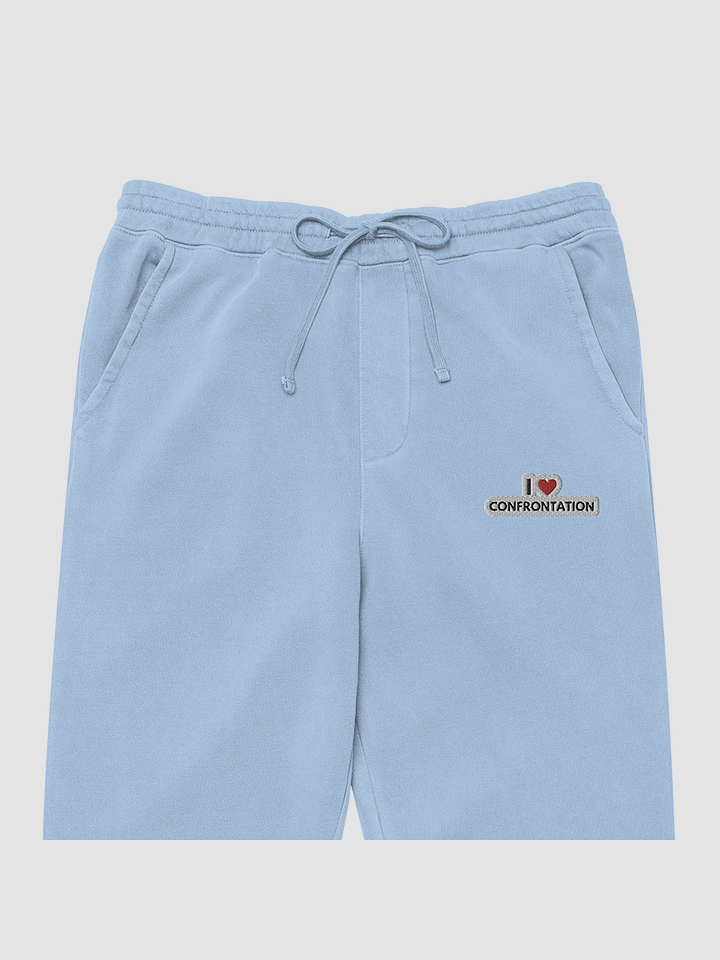I <3 Confrontation embroidered pigment sweatpants (bubble design) product image (1)