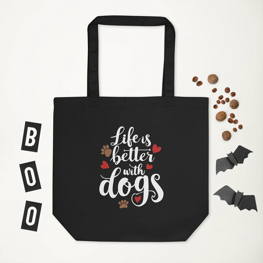 Life is Better with Dogs, Cotton Tote Bag product image (3)