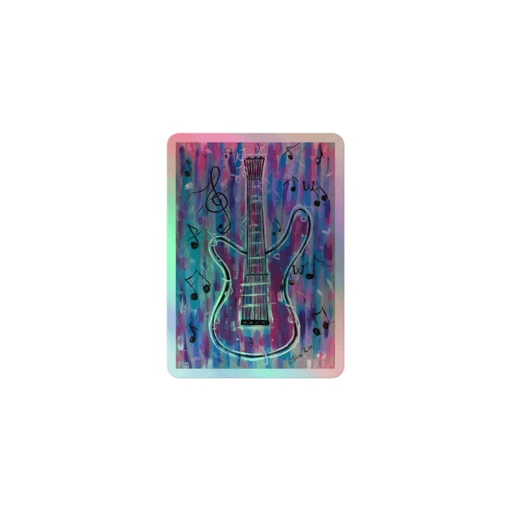 My Guitar - Kiss-Cut Holographic Sticker Sheet product image (1)
