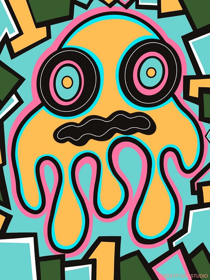 Pepe the Ghosty Blob | Art Print product image (1)