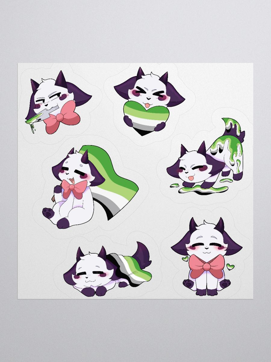PRIDE/AROMANTIC Sticker sheet product image (1)