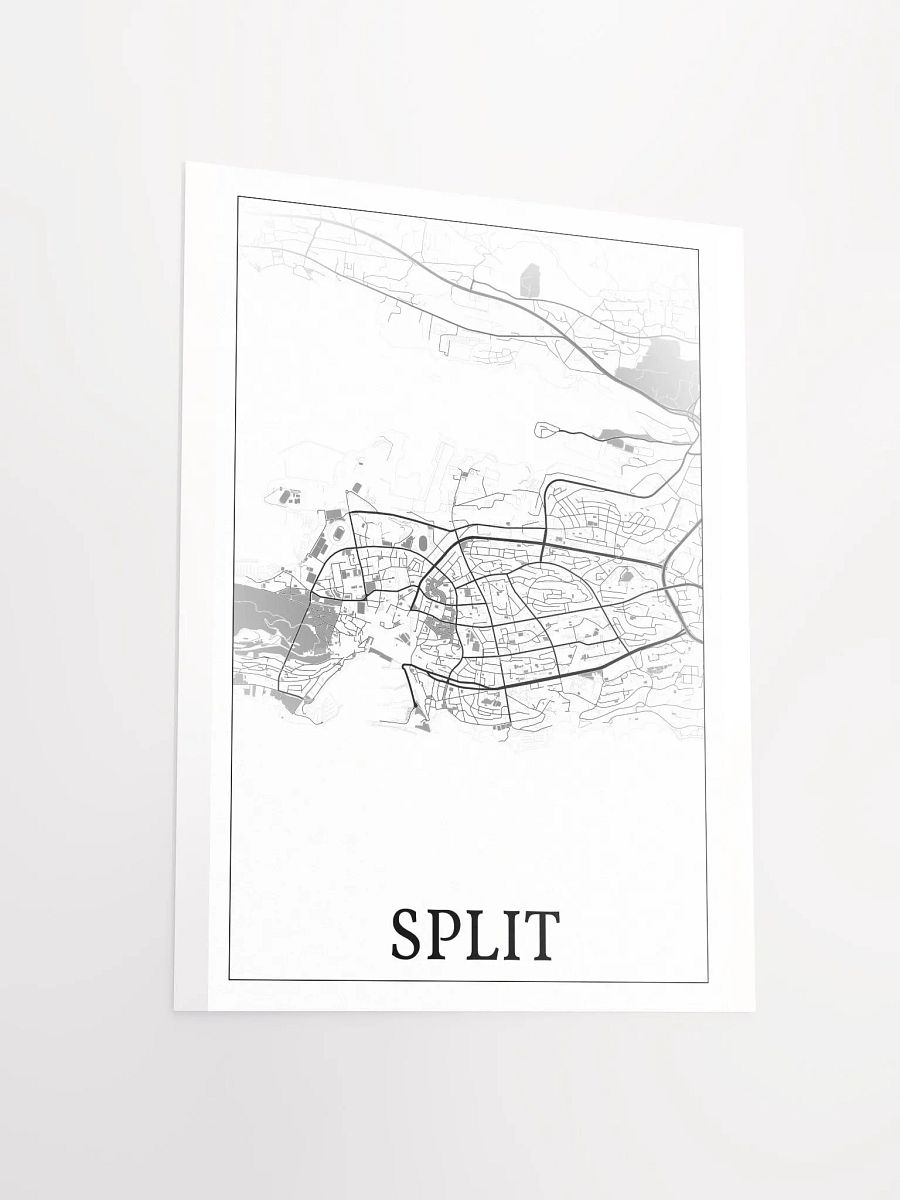 Split, Croatia, city map print product image (15)