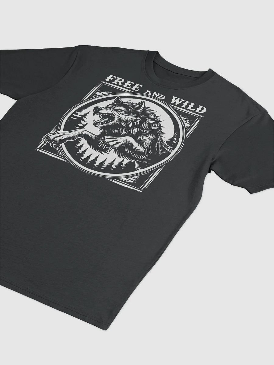 Vintage Wolf Leaping – Free and Wild Men's Premium Tee product image (3)