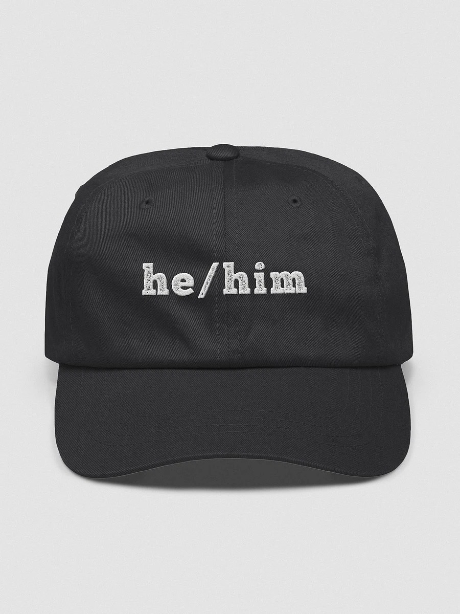 he/him - Embroidered Hat product image (1)