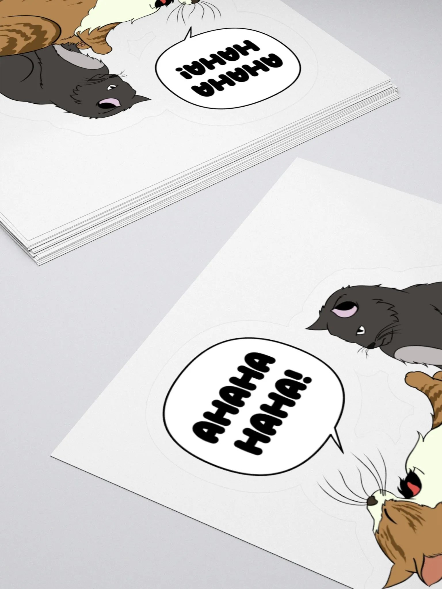 AHAHA Cat - Stickers product image (1)