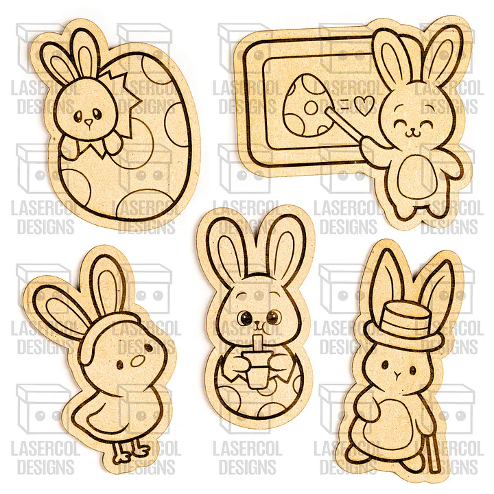 Easter Paint Kit DIY Cut Outs (Set 5-6-7-8) - Laser Cut Files product image (2)