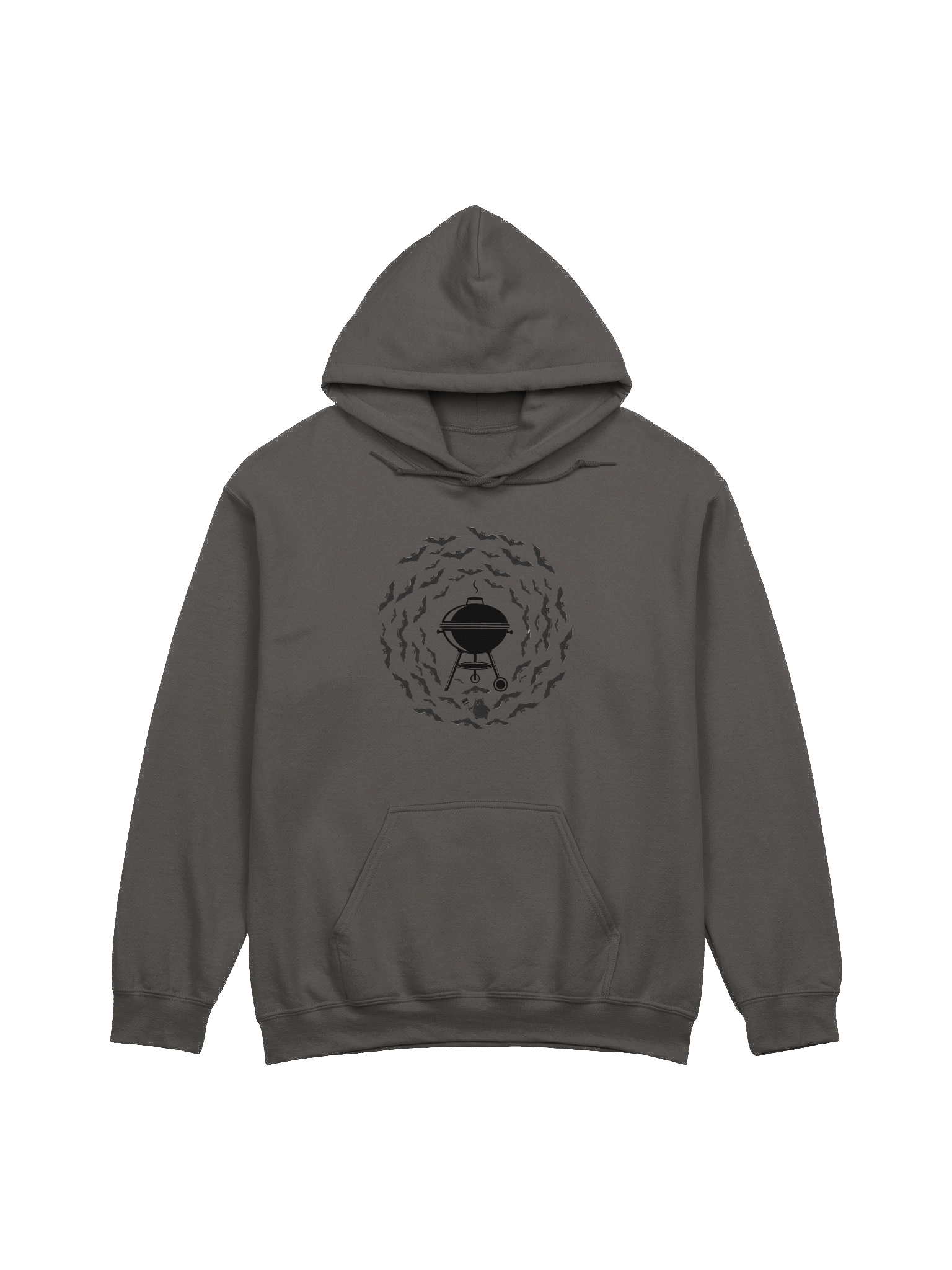 Bat Swarm Kettle Spiral — Halloween BBQ Hoodie product image (2)